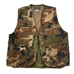 Gamehide Hunting Vest Camo Shell‎ Pockets Game Bag Outdoor Mens Size Large
